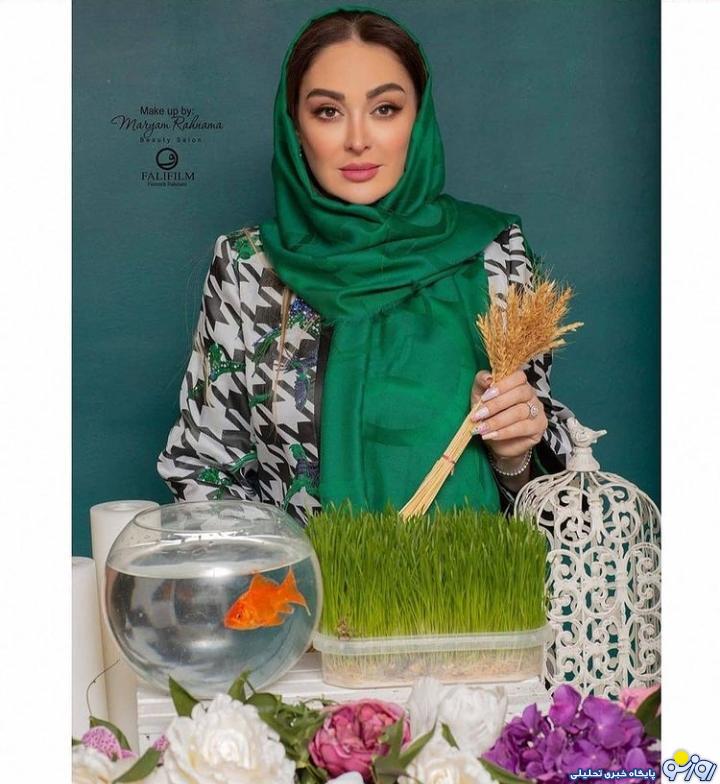 سفره هفت سین الهام حمیدی +عکس