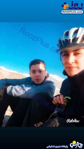 دوچرخه سواری ویشکا آسایش و پسرش+عکس دوچرخه سواری ویشکا آسایش و پسرش+عکس