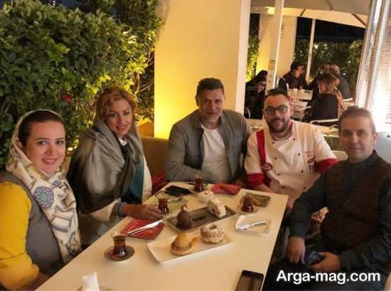 دورهمی  شبانه علی دایی در یک رستوران لاکچری/عکس