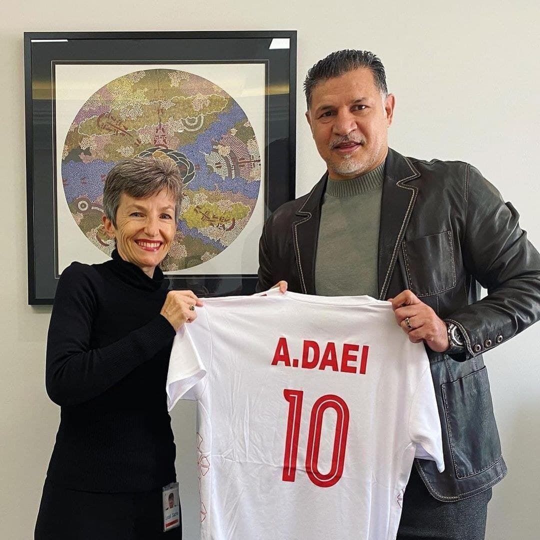 علی دایی و ملاقات با یک زن استرالیایی