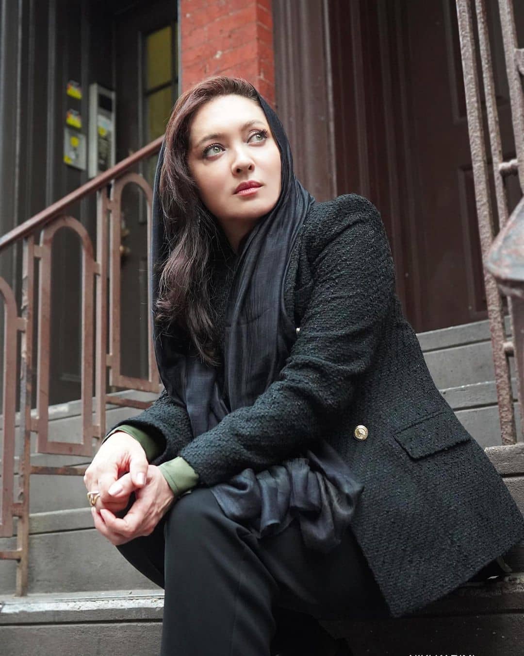 پوشش نیکی کریمی در سفر آمریکا(عکس)