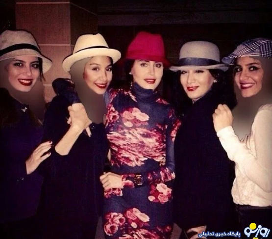 تیپ جالب الناز شاکردوست با دوستانش در پارتی/عکس