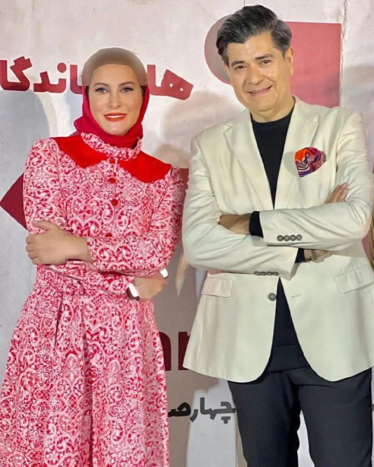 لباس جیغ و اندامی فریبا نادری کنار این خواننده/عکس لباس جیغ و اندامی فریبا نادری کنار این خواننده/عکس