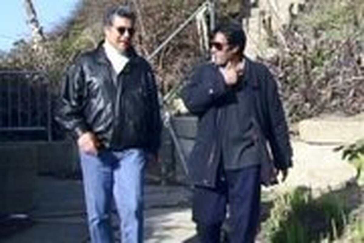تصویری تاثربرانگیز از مرحوم داریوش مهرجویی در کنار مرحوم خسرو شکیبایی