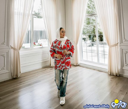 تیپ لاکچری الهام حمیدی در این کاخ زیبا/عکس