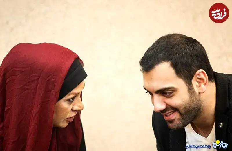 «سهراب» در کنار «نسرین مقانلو» در پشت‌صحنۀ «تنهایی لیلا»