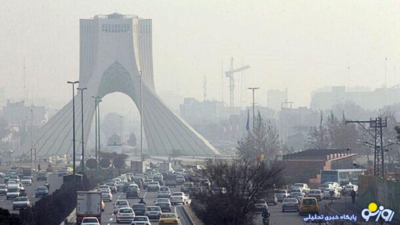 هوای تهران در مرز آلودگی است هوای تهران در مرز آلودگی است