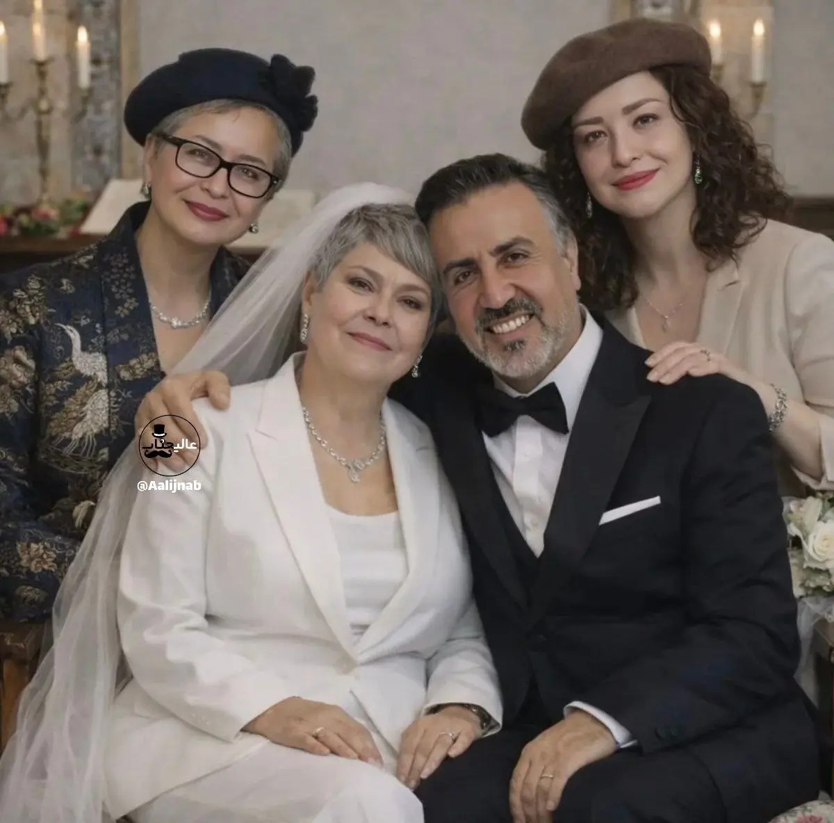 حضور سحر دولتشاهی، مهراوه شریفی‌نیا و مادرش در عروسی مهرانه مهین‌ترابی!