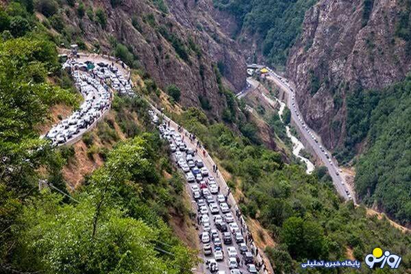 محدودیت ترافیکی در جاده چالوس و آزادراه تهران - شمال
