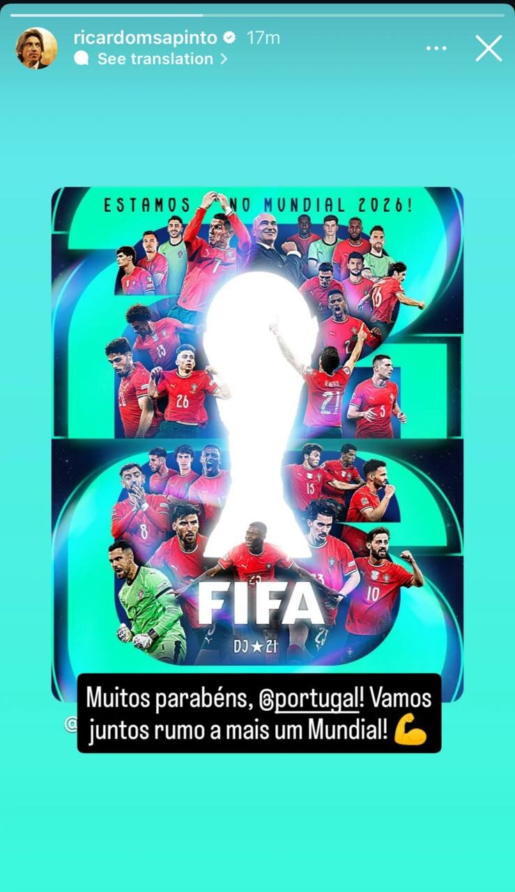 پیام ساپینتو بعد از صعود پرتغال به جام جهانی ۲۰۲۶