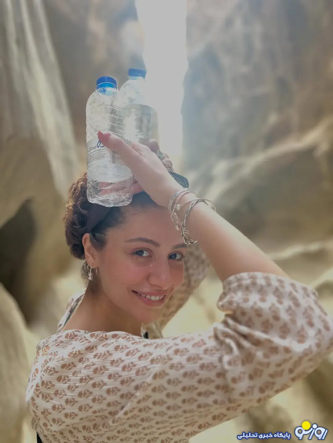 بازیگر خانم با پیام نحیط زیستی!