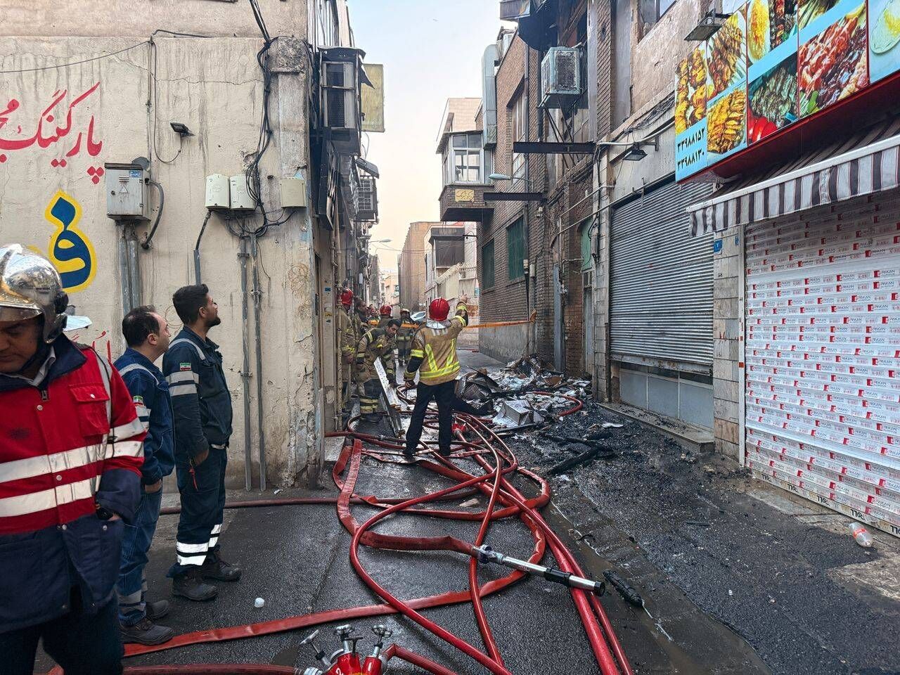 ۱۰ مصدوم در آتش سوزی منزلی در ورامین