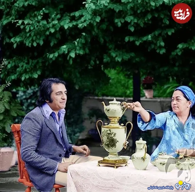 مرضیه و ریختن چای برای خبرنگار! مرضیه و ریختن چای برای خبرنگار!