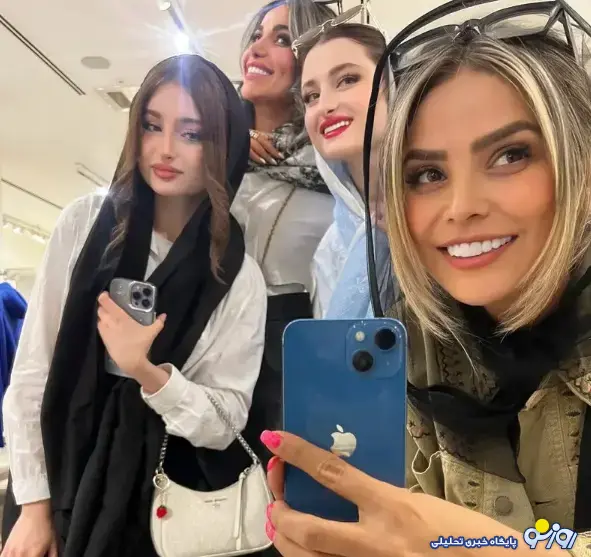 سارا و نیکای پایتخت در کنار همسر سابق فوتبالیست معروف!