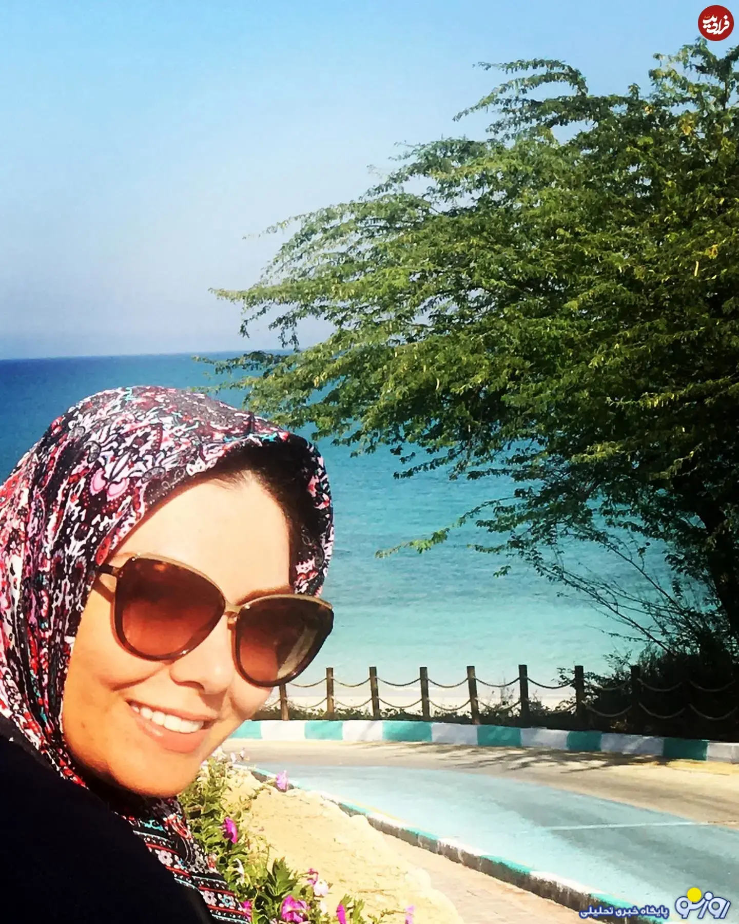 عکس آزاده نامداری ۴۲ روز قبل از فوتش در جزیره کیش عکس آزاده نامداری ۴۲ روز قبل از فوتش در جزیره کیش